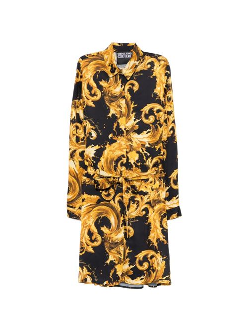 Abito donna Versace Jeans Couture nero oro Versace jeans Couture | 80HAO911NS757G89